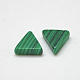 合成マラカイトカボション  三角形  グリーン  4x4.5x2mm TURQ-S290-20G-08-2