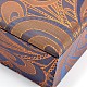 Rectángulo chinoiserie bordado cajas de pulsera de seda SBOX-N003-02-2