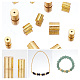 Ph pandahall 12 pièces perles d'espacement en or 18 carats KK-PH0005-14-4