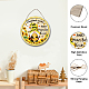 Wood Hanging Wall Decorations HJEW-WH0027-018-3
