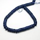 Natural Frosted Lapis Lazuli Column Bead Strands G-L169-04-2