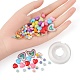 Kit per la creazione di braccialetti di perline colorate fai da te DIY-FS0002-28-4