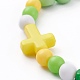 Opaque Acrylic Beaded Bracelet Sets for Kids BJEW-JB06508-6