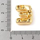 Кулон из латуни с прозрачным кубическим цирконием KK-Z046-01G-E-3