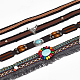 Gorgecraft 4Pcs 4 Styles PU Imitation Leather Belt Ornament Accessories DIY-GF0008-43-6