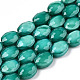 Chapelets de perles en verre opaque de couleur unie GLAA-N032-03I-1