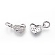 Brass Micro Pave Cubic Zirconia Charms ZIRC-J021-16-RS-3