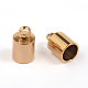 イオンプレーティング（ip）304ステンレスコードエンド  エンドキャップ  ゴールドカラー  10x6mm  穴：2mm  インナー：5mm STAS-G170-49G-1
