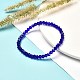 Bracelet extensible en perles rondelles de verre à facettes pour enfant BJEW-JB06807-05-2