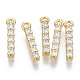 Brass Micro Pave Cubic Zirconia Charms X-KK-T060-05-I-G-NF-2