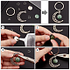 PandaHall 88pcs Crescent Moon Keychain Making Kit DIY-PH0006-44-7