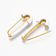 Brass Enamel Safety Pins Earrings JEWB-R015-01-NF-2