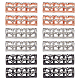 Dicosmetic 12 pz 3 colori in lega micro pavimenta collegamenti multi-filo con zirconi cubici trasparenti FIND-DC0004-49-1