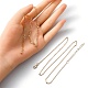 6Pcs Iron Cable Chains Necklaces for Women MAK-YW0001-05-3