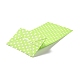 長方形のクラフト紙袋  ハンドルなし  ギフトバッグ  水玉模様  薄緑  9.1x5.8x17.9cm CARB-K002-02A-07-3