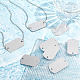 Olycraft 201 Stainless Steel Connector Charms STAS-OC0001-22B-5