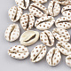 Perlas de concha de cowrie impresas SHEL-S274-02E-1