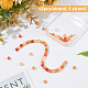 OLYCRAFT 62Pcs Natural Red Agate Beads Strands 6mm Grade A Natural Stone Beads Crystal Energy Stone Round Orange Red Beads for Jewelry Making DIY G-OC0001-92A-5