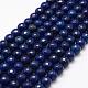 Faceted Natural Lapis Lazuli Beads Strands G-F364-14-8mm-1
