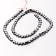 Non-magnetic Synthetic Hematite Bead Strands G-F300-24B-09-2