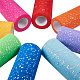 BENECREAT 2 Rolls Glitter Sequin Tulle Netting Fabric Tulle 6