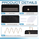 Bolsa de almacenamiento de carpetas de oficina de poliéster&nbsp;OFST-WH0004-042-3