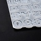 Moules à pendentif en silicone bricolage lettre et chiffre DIY-F139-01-6