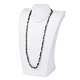 Natürliche indische Achat Perlen Mehrzweck-Halsketten / Wrap Armbänder X-NJEW-K095-A10-4