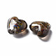 Perlas de vidrio de lámina de plata de murano hechas a mano FOIL-T005-01C-3
