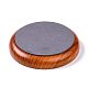 Плоские круглые деревянные браслеты ювелирных изделий pesentation выставочный лоток ODIS-P008-15B-02-3