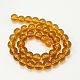 4mm verge d'or ronde verre cristal perles brins entretoise perles pour bricolage artisanat X-GR4mm13Y-2