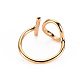 Brass Cuff Rings KK-S360-069-NF-2