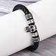 Плетеные браслеты из кожаного шнура из микрофибры BJEW-D304-08AS-4
