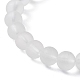 Ensemble de bracelets extensibles en perles rondes en hématite synthétique et verre BJEW-JB10050-02-5