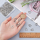 SUNNYCLUE 1 Box 100Pcs Horseshoe Charms Silver Horse Shoe Charm Bulk Tibetan Alloy Western Cowboy Lucky Charm for Jewellery Making Charms DIY Necklace Bracelet Earring Crafting Women Beginners Adults FIND-SC0003-13-3