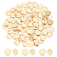 DICOSMETIC 100Pcs Stamping Blank Tag Pendants Golden Flat Round Pendants 8mm Round Blank Name Tag Pendants Stainless Steel Engravable Charms Bulk for DIY Jewelry Making STAS-DC0012-54-1