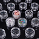 BENECREAT 30 PACK 15ML Empty Clear Plastic Bead Storage Container jar with Rounded Screw-Top Lids for Beads CON-BC0003-02-5