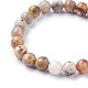 Natural Crazy Agate Beads Stretch Bracelets BJEW-F380-01-B06-3
