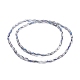 Electroplated Glass Beads Strands EGLA-H100-HR01-3