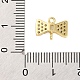 Подвески/звенья из латуни с прозрачным кубическим цирконием FIND-L019-07G-06-3