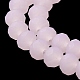 Fili di perle di vetro tinta unita imitazione giada EGLA-A034-J4mm-MD02-5