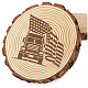 Lastre rotonde in legno intagliato AJEW-WH0362-004-5