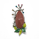 Synthetic/Natural Mixed Stone Brooch/Pendants G-T101-25-2