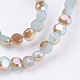 Chapelets de perles en verre électroplaqué EGLA-A002-4mm-H38-3