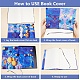 Couvertures de livres en polyester&nbsp;OFST-WH0009-006-4