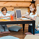 折りたたみ木製イーゼルスケッチパッドのセッティング  子供たちが教育玩具を学ぶ  正方形  ブラック  30x19x2.6cm DIY-WH0199-32-6