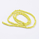 Electroplate Glass Beads Strands X-EGLA-R048-3mm-55-2