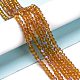 Electroplate Glass Beads Strands EGLA-A034-T4mm-L01-4