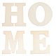 Слово дома незаконченные деревянные ломтики DIY-WH0163-91-1-1