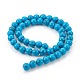 Chapelets de perles en turquoise synthétique G-E511-02-10mm-2